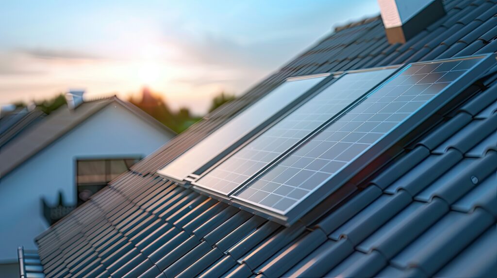 Image of denver home with solar panels on roof after homeowner took advantage of solar net metering.